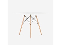 Eames-tafel - slimka vierkante tafel met 60x60 vierkante bladen - wit blad - afbeelding 1 van  5