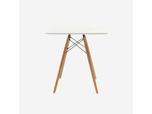 Eames-tafel - slimka vierkante tafel met 60x60 vierkante bladen - wit blad - afbeelding 2 van  5