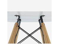 Eames-tafel - slimka vierkante tafel met 60x60 vierkante bladen - wit blad - afbeelding 5 van  5