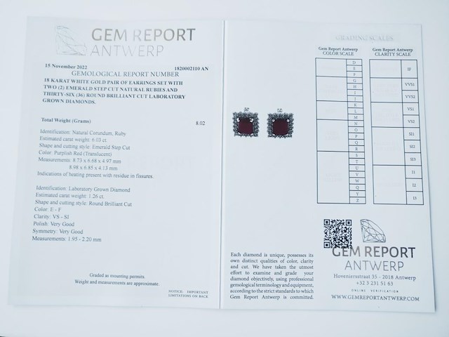 Earrings 7.29ct - afbeelding 7 van  7
