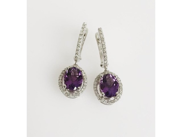 Earrings amethyst - afbeelding 1 van  6