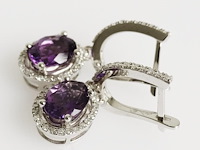 Earrings amethyst - afbeelding 3 van  6
