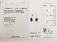 Earrings amethyst - afbeelding 6 van  6
