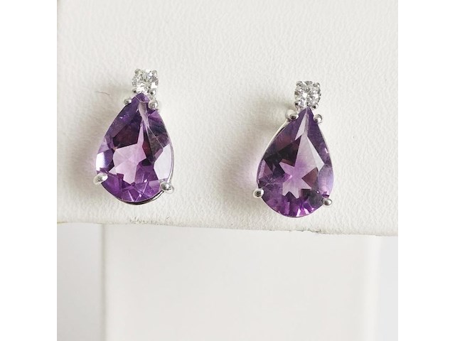 Earrings amethyst - afbeelding 1 van  7