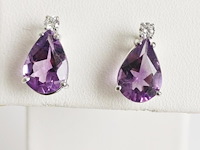 Earrings amethyst - afbeelding 1 van  7