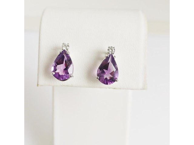 Earrings amethyst - afbeelding 2 van  7