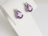 Earrings amethyst - afbeelding 3 van  7