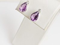 Earrings amethyst - afbeelding 4 van  7