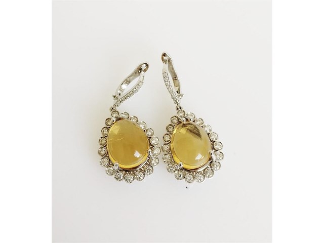 Earrings citrine - afbeelding 2 van  7