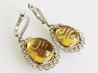 Earrings citrine - afbeelding 3 van  7