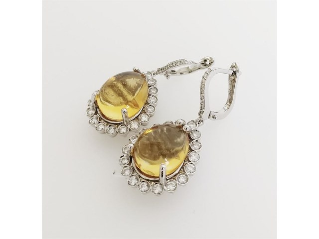 Earrings citrine - afbeelding 4 van  7