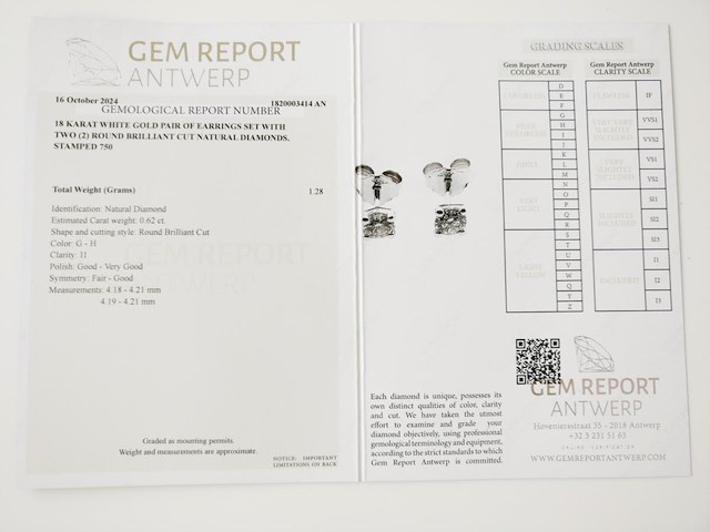 Earrings diamond - afbeelding 7 van  7