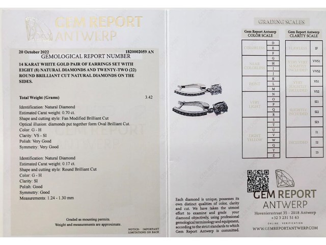 Earrings diamond - afbeelding 7 van  7