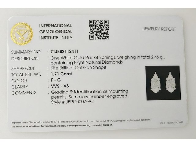 Earrings diamond - afbeelding 7 van  7