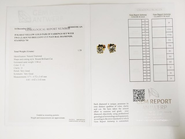 Earrings diamond - afbeelding 7 van  7