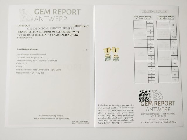 Earrings diamond - afbeelding 7 van  7