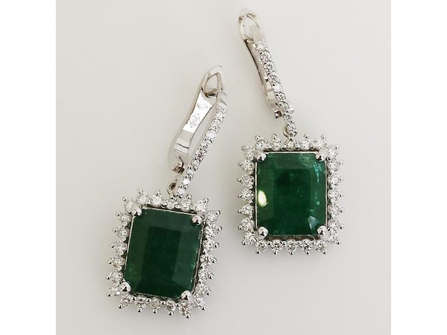 Earrings emerald - afbeelding 1 van  7
