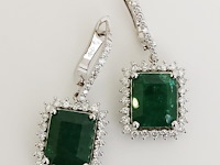 Earrings emerald - afbeelding 1 van  7