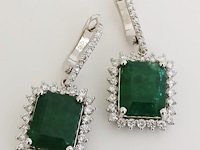 Earrings emerald - afbeelding 2 van  7
