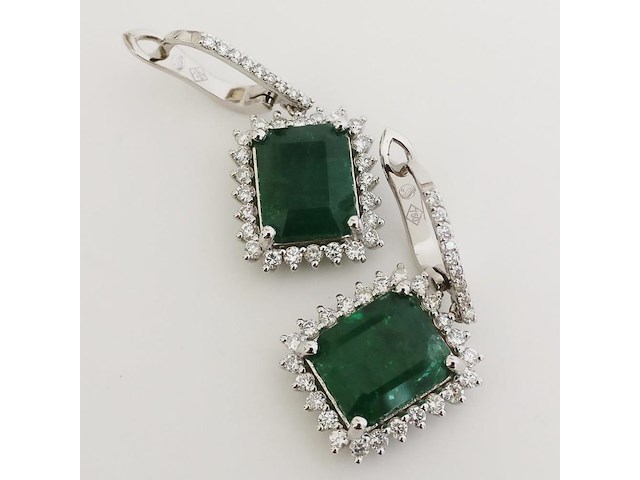Earrings emerald - afbeelding 3 van  7