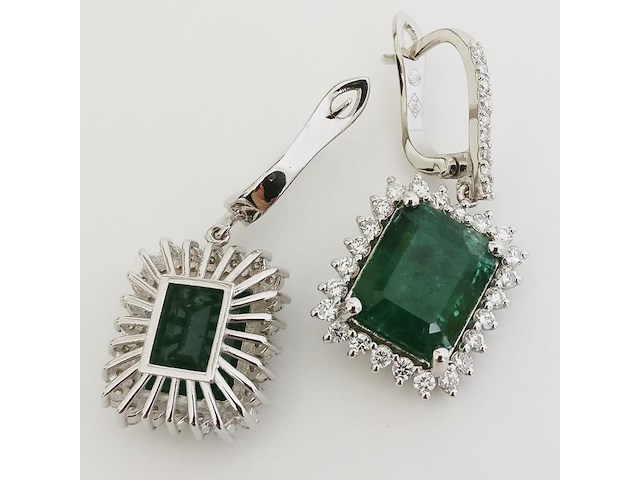 Earrings emerald - afbeelding 4 van  7