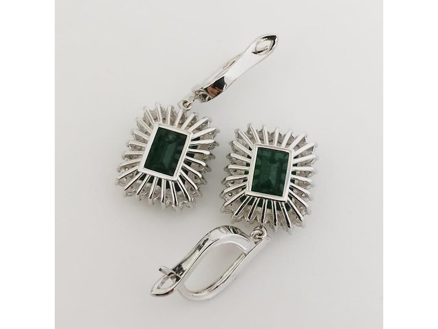 Earrings emerald - afbeelding 5 van  7