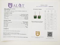 Earrings emerald - afbeelding 7 van  7