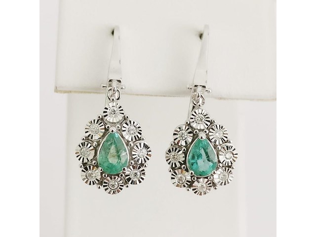 Earrings emerald - afbeelding 1 van  6