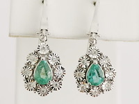 Earrings emerald - afbeelding 1 van  6