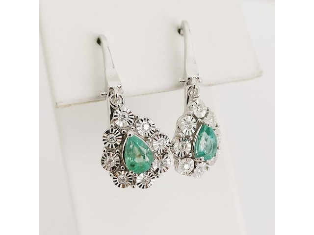 Earrings emerald - afbeelding 4 van  6