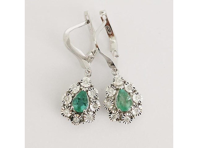 Earrings emerald - afbeelding 5 van  6
