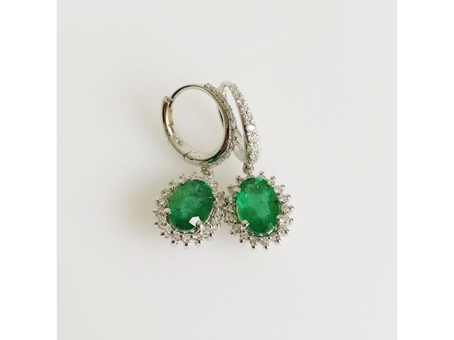 Earrings emerald - afbeelding 1 van  6