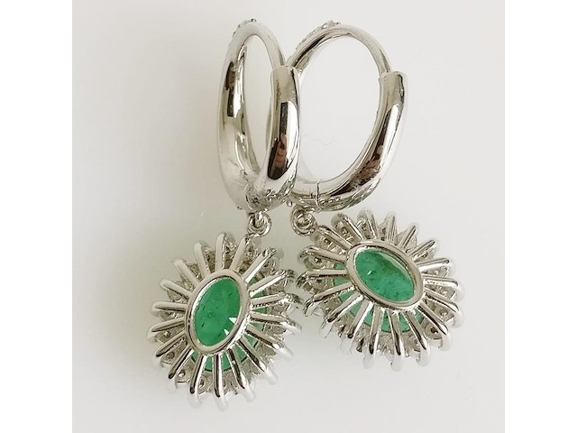 Earrings emerald - afbeelding 4 van  6
