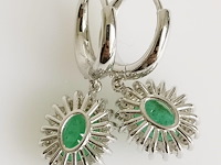 Earrings emerald - afbeelding 4 van  6