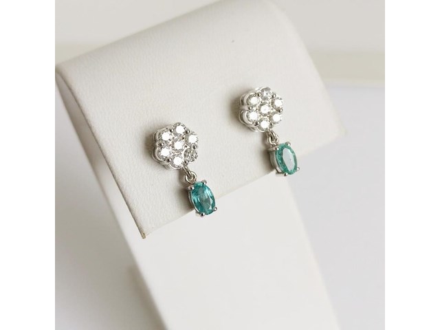 Earrings emerald - afbeelding 4 van  6