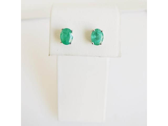 Earrings emerald - afbeelding 2 van  6