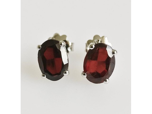 Earrings garnet - afbeelding 1 van  5
