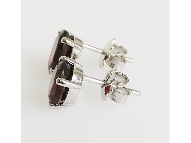 Earrings garnet - afbeelding 3 van  5