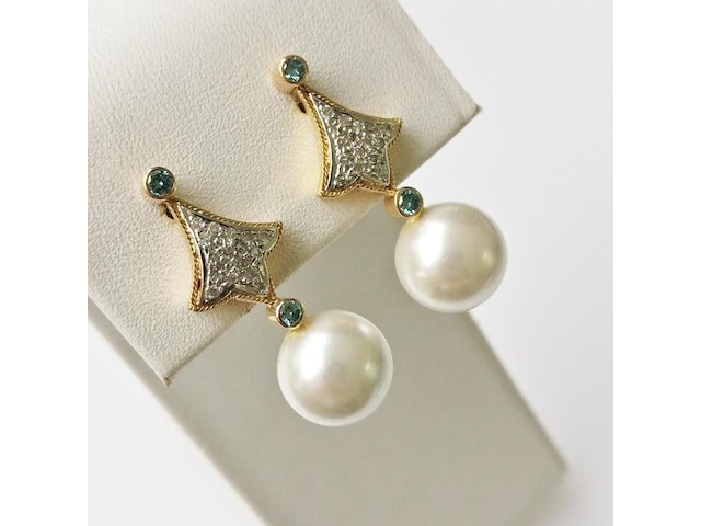 Earrings pearl - afbeelding 3 van  6