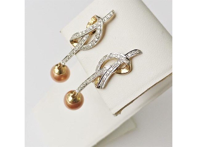 Earrings pearl - afbeelding 2 van  6