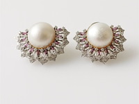 Earrings pearl - afbeelding 2 van  6