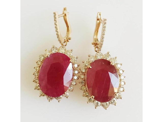 Earrings ruby - afbeelding 1 van  8