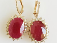 Earrings ruby - afbeelding 1 van  8
