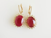 Earrings ruby - afbeelding 2 van  8