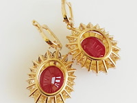 Earrings ruby - afbeelding 6 van  8