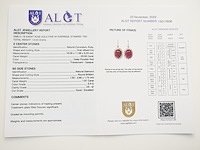 Earrings ruby - afbeelding 8 van  8