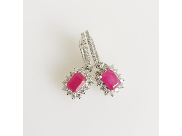 Earrings ruby - afbeelding 1 van  7