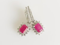 Earrings ruby - afbeelding 1 van  7