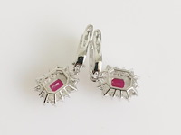 Earrings ruby - afbeelding 4 van  7