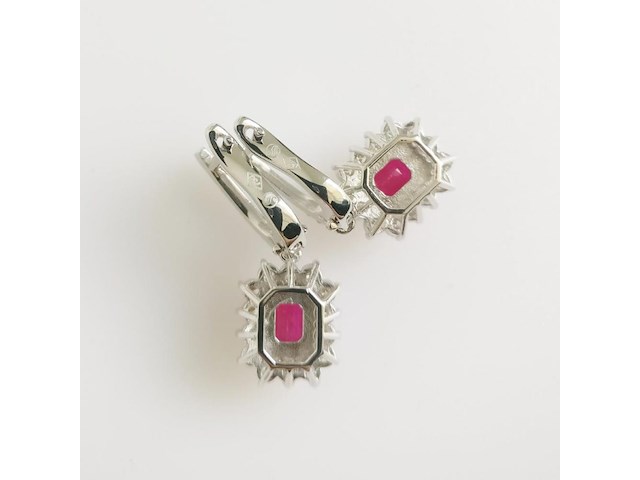 Earrings ruby - afbeelding 5 van  7